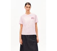 ARMEDANGELS LUALAA EMBRO Damen T-Shirt aus Bio-Baumwolle pink mist S