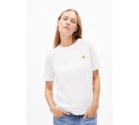 ARMEDANGELS LUALAA FLOWER - Damen T-Shirt aus Bio-Baumwolle white-early yellow L