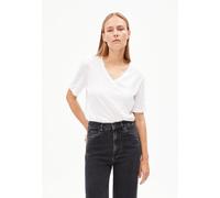 ARMEDANGELS LUALAA V-NECK - Damen T-Shirt aus Bio-Baumwolle white XS
