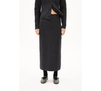 ARMEDANGELS MAALVO WOOL - Damen Strickrock Slim Fit aus Bio-Woll Mix steel melange L