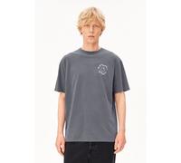 MAARKOS GMT DYE SMILE T-SHIRT | 100% Bio-Baumwolle - grau (XL)