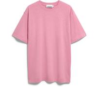 Armedangels Maarkos Linen Blend Herren T-Shirts rosa Größe L Lifestyle Kühlend