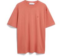 Armedangels Maarkos Linen Blend Herren T-Shirts rosa Größe S Lifestyle Kühlend