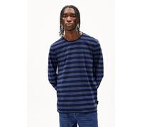 ARMEDANGELS MAARKOS LS STRIPES BR - Herren Longsleeve aus Bio-Baumwolle blue melange-night sky L