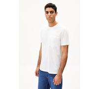ARMEDANGELS MAARKOS POCKET - Männer Relaxed Fit T-Shirt - weiss XL white