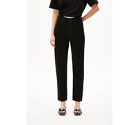 ARMEDANGELS MAIRAA - Damen Jeans Mom Fit High Waist Ankle recycelte Baumwolle Non-Stretch rinse black 30/34