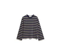Armedangels - MARYNAA FINE STRIPE LONGSLEEVE tinted navy-golden hay - Gr. - S