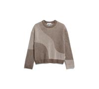 ARMEDANGELS Damen Pullover aus Bio-Woll Mix MAYRAA VANISE Loose Fit Cinnamon Dust Melange-oatmilk