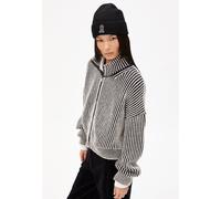 ARMEDANGELS MEDEAA VANISE - Damen Strickjacke Loose Fit aus Bio-Woll Mix black-oatmilk M