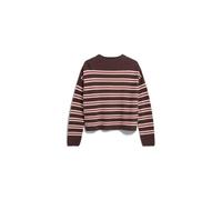 ARMEDANGELS MERINAA STRIPED Damen Strickpullover aus100% Bio-Baumwolle claystone-velvet ember S