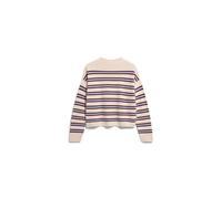 Armedangels - MERINAA STRIPED KNIT SWEATER oatmilk-velvet red-soft blue - Gr. - XXL