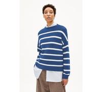 ARMEDANGELS MERINAA STRIPES - Frauen Loose Fit Strickpullover - mehrfarbig XS dark morning-oatmilk