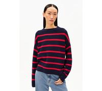 ARMEDANGELS MERINAA STRIPES - Damen Pullover aus Bio-Baumwolle tinted navy-candy apple S