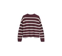 Armedangels - MERINAA STRIPES dark cranberry-oatmilk - Gr. - XL