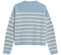 ARMEDANGELS Pullover MERINAA Damen gestreift aus Bio-Baumwolle Hellblau M