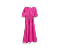 LEINEN-MIX GERAFFTES KLEID | Leinen-Mix - pink (M)