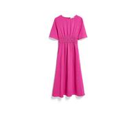 LEINEN-MIX GERAFFTES KLEID | Leinen-Mix - pink (S)