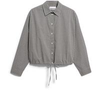 KARIERTE BLUSE MIT KORDELZUG | 100% Bio-Baumwolle - mehrfarbig (M)
