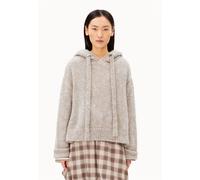 MOHAIR-MIX STRICK-HOODIE | - beige (L)