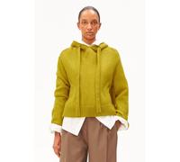 MOHAIR-MIX STRICK-HOODIE | - grün (L)