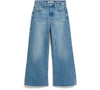 MURLIAA HIGH CROPPED WIDE JEANS | recycelter Baumwoll Mix Comfort Stretch - blau (27-34)