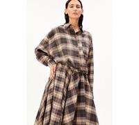 ARMEDANGELS NALAANI PATCHED CHECK Damen Bluse aus 100% Bio-Baumwolle moonshadow-sandstone XL