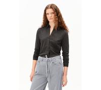 ARMEDANGELS NALAANNIA Damen Bluse aus Bio-Baumwoll Mix steel melange S