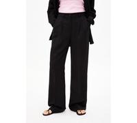 ARMEDANGELS NUMAALI LINO - Frauen Regular Fit Webhosen - schwarz S black