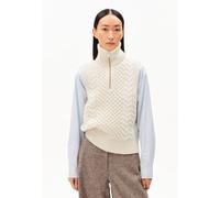 ARMEDANGELS OLAIAAS CABLE - Damen Stricktop Relaxed Fit aus Bio-Woll Mix oatmilk L