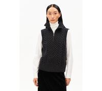 ARMEDANGELS OLAIAAS CABLE - Damen Stricktop Relaxed Fit aus Bio-Woll Mix steel melange M