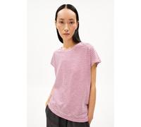 ARMEDANGELS ONELIAA LOVELY STRIPES Damen T-Shirt aus Bio-Baumwolle crushed berry-oatmilk M