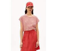 ARMEDANGELS ONELIAA LOVELY STRIPES Damen T-Shirt aus Bio-Baumwolle oatmilk-coral blush M