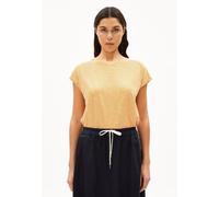 ARMEDANGELS ONELIAA LOVELY STRIPES - Damen T-Shirt aus Bio-Baumwolle oatmilk-light tangerine XS