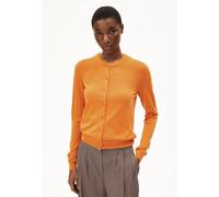 ARMEDANGELS OPHALIAA MERINO - Frauen Slim Fit Strickjacke - orange S amberglow