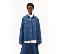 OVERSIZED JEANSBLUSE | Bio-Baumwoll Mix - blau (L)