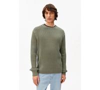 ARMEDANGELS PIGMENT DYE RIB Herren Pullover aus Bio-Baumwolle fatigue green M