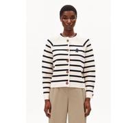 ARMEDANGELS PLACED STRIPE Damen Cardigan aus Bio-Baumwolle oatmilk-night sky L