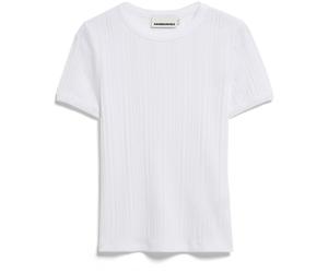 Armedangels Pointelle Damen T-Shirts weiss Größe L Lifestyle Hautfreundlich