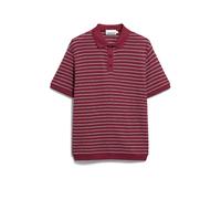 MAARIO STRICK-POLOSHIRT | 100% Bio-Baumwolle - rot (L)