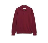 LANGÄRMLIGER STRICKPULLOVER | 100% Bio-Baumwolle - rot (XL)