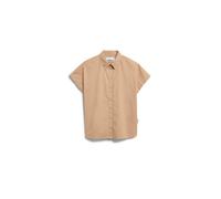 POPLIN LARISAANA BLUSE | 100% Bio-Baumwolle - braun (XS)