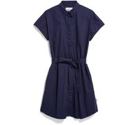 POPLIN MINI LARISAANA KLEID | 100% Bio-Baumwolle - blau (L)