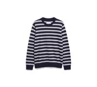 ARMEDANGELS LOUKAA FINE STRIPES - Männer Regular Fit Strickpullover - mehrfarbig M night sky-silver melange