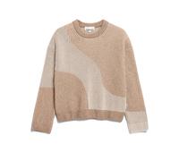 ARMEDANGELS Damen Pullover aus Bio-Woll Mix MAYRAA VANISE Loose Fit Camel Melange-oatmilk