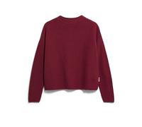 MERINAA LINKS LINKS STRICKPULLOVER | 100% Bio-Baumwolle - rot (L)
