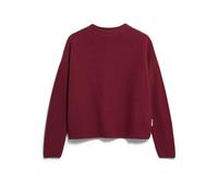 MERINAA LINKS LINKS STRICKPULLOVER | 100% Bio-Baumwolle - rot (M)