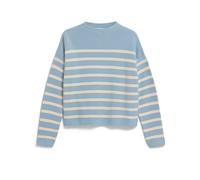 ARMEDANGELS - Women's Merinaa Stripes Knit Sweater - Pullover, Gr. XXL, türkis (BlueGlow/Oatmilk)