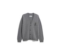 Armedangels - REC WOOL KNIT JACKET mid silver melange - Gr. - XXL