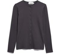 ARMEDANGELS RIB BUTTON Damen Longsleeve aus Bio-Baumwoll Mix dark steel XS