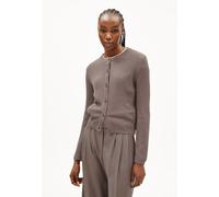 RICALAA LINO | Strickjacke aus Leinen-Mix - braun (XL)